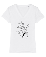 You are a work of Art Tricou mânecă scurtă guler V Damă Evoker