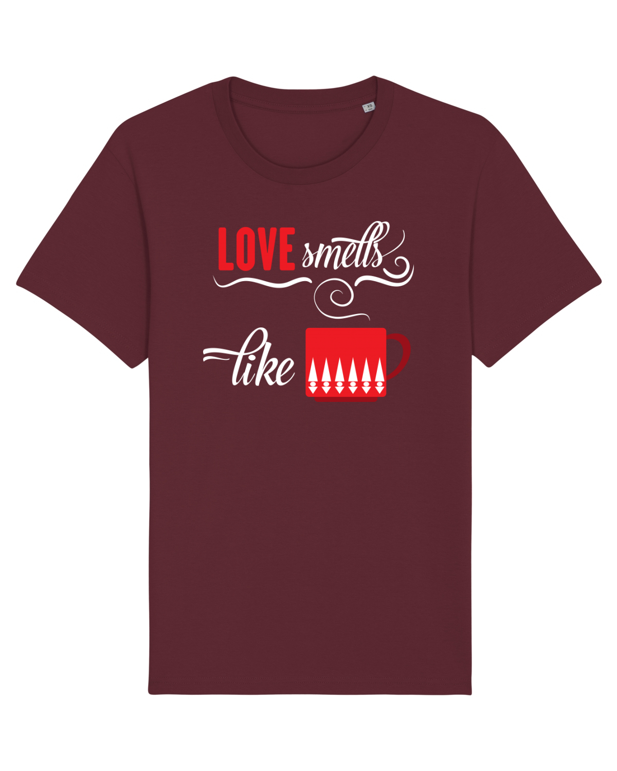 Tricou mânecă scurtă Unisex Rocker Burgundy