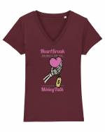 Heart Brake, Money Talk Tricou mânecă scurtă guler V Damă Evoker