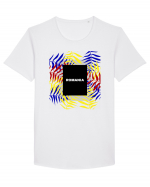 Romania Tricou mânecă scurtă guler larg Bărbat Skater
