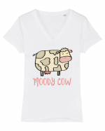 Văcuța Tricou mânecă scurtă guler V Damă Evoker