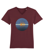 Vulpe in zapada Tricou mânecă scurtă guler V Bărbat Presenter