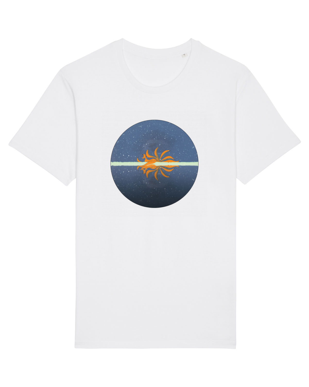 Tricou mânecă scurtă Unisex Rocker White