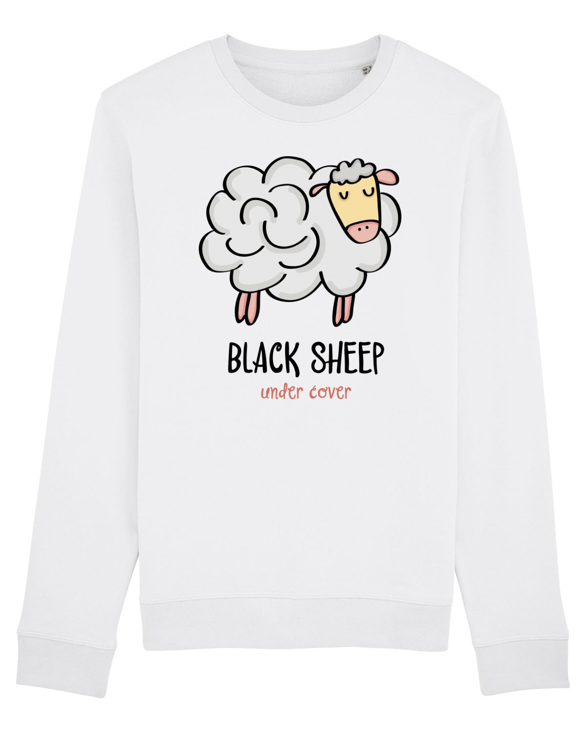 Bluză mânecă lungă Unisex Rise White