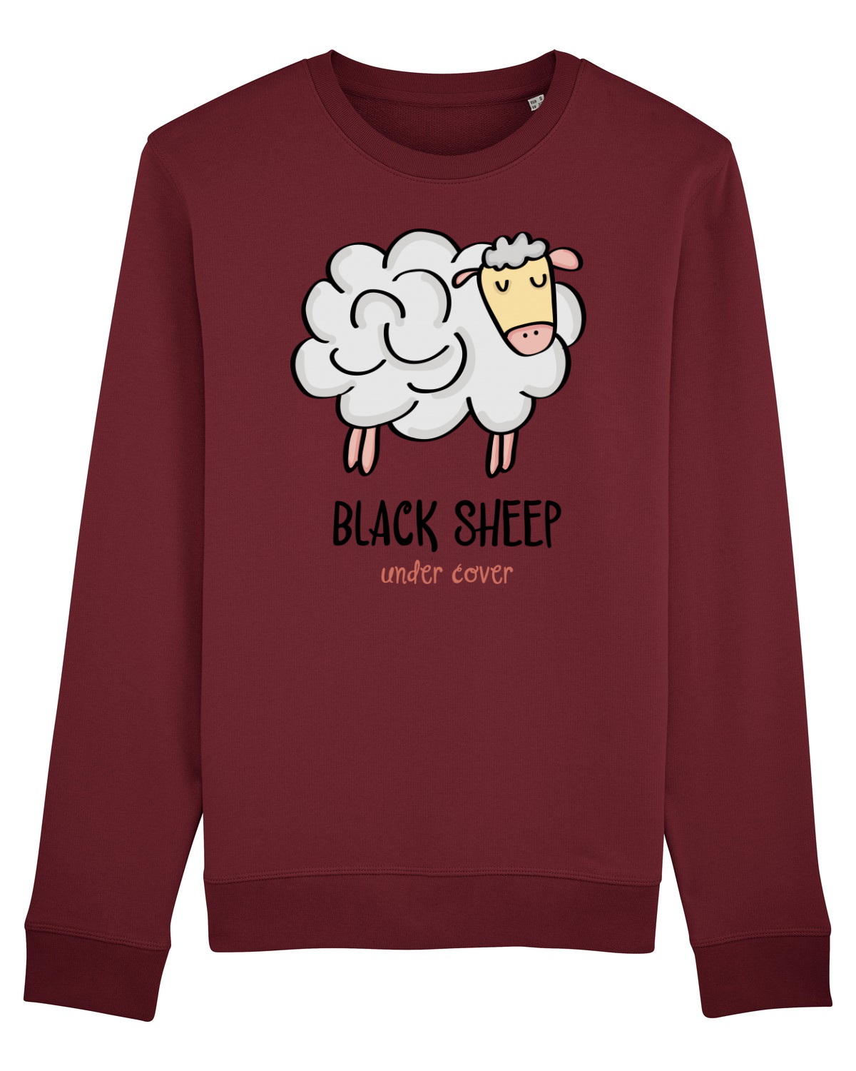 Bluză mânecă lungă Unisex Rise Burgundy