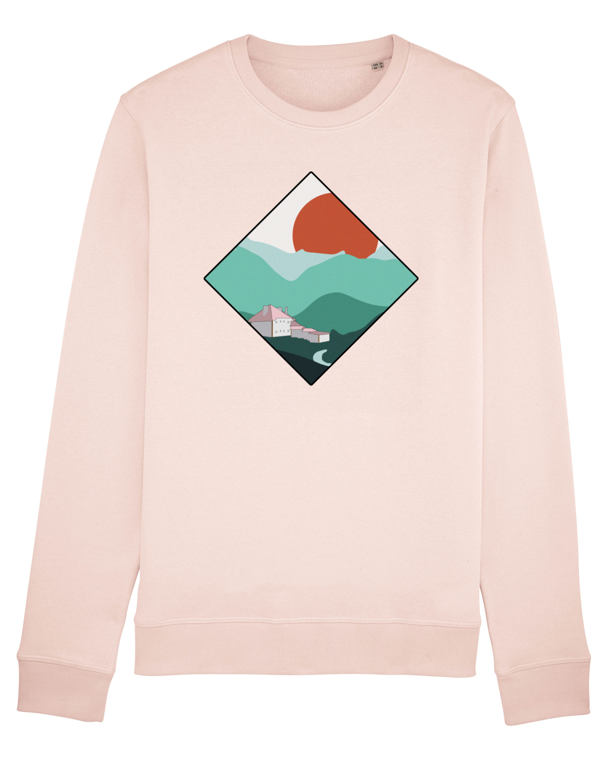 Bluză mânecă lungă Unisex Rise Candy Pink