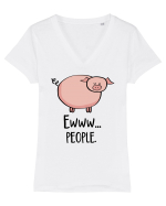 Asocial Tricou mânecă scurtă guler V Damă Evoker