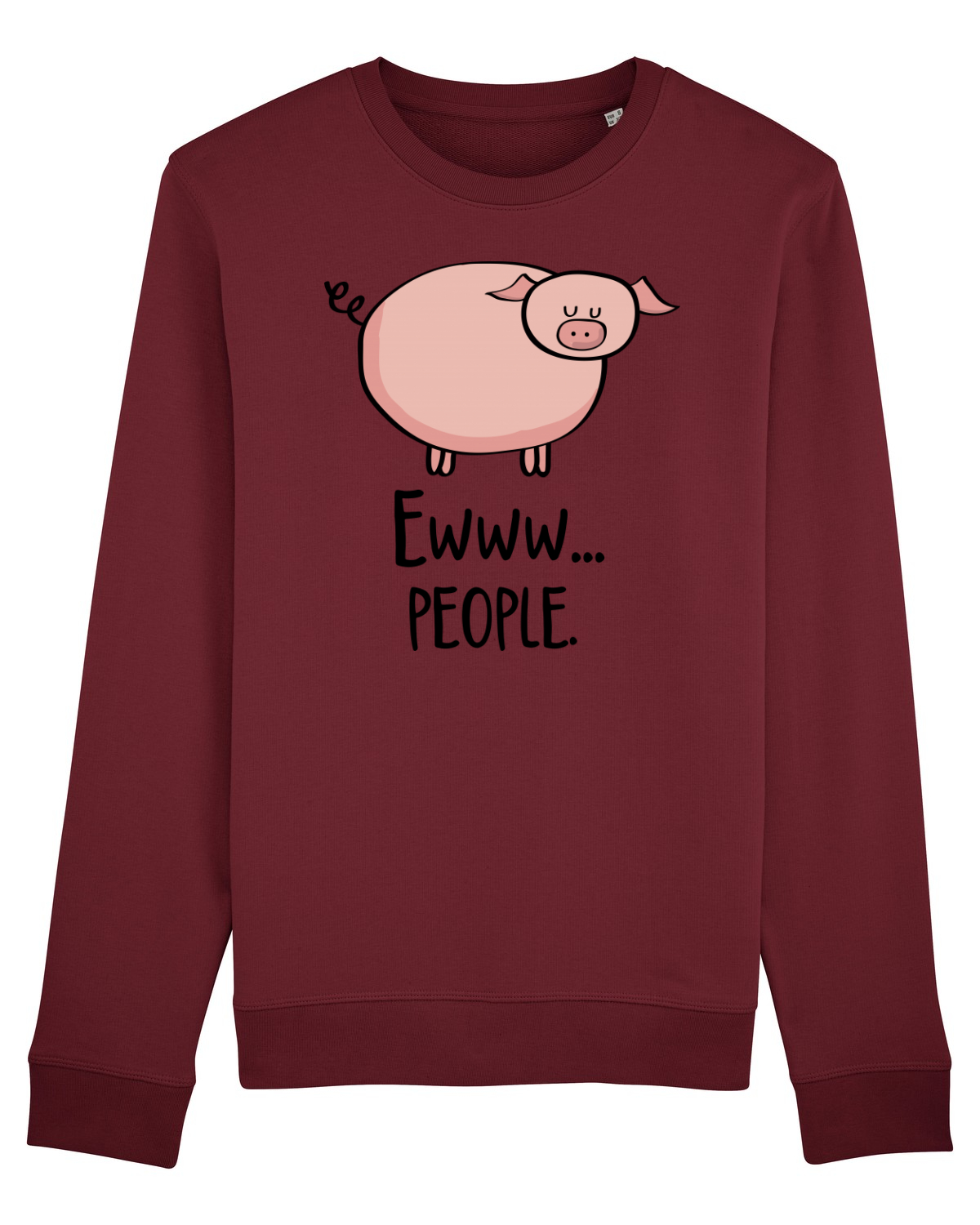 Bluză mânecă lungă Unisex Rise Burgundy