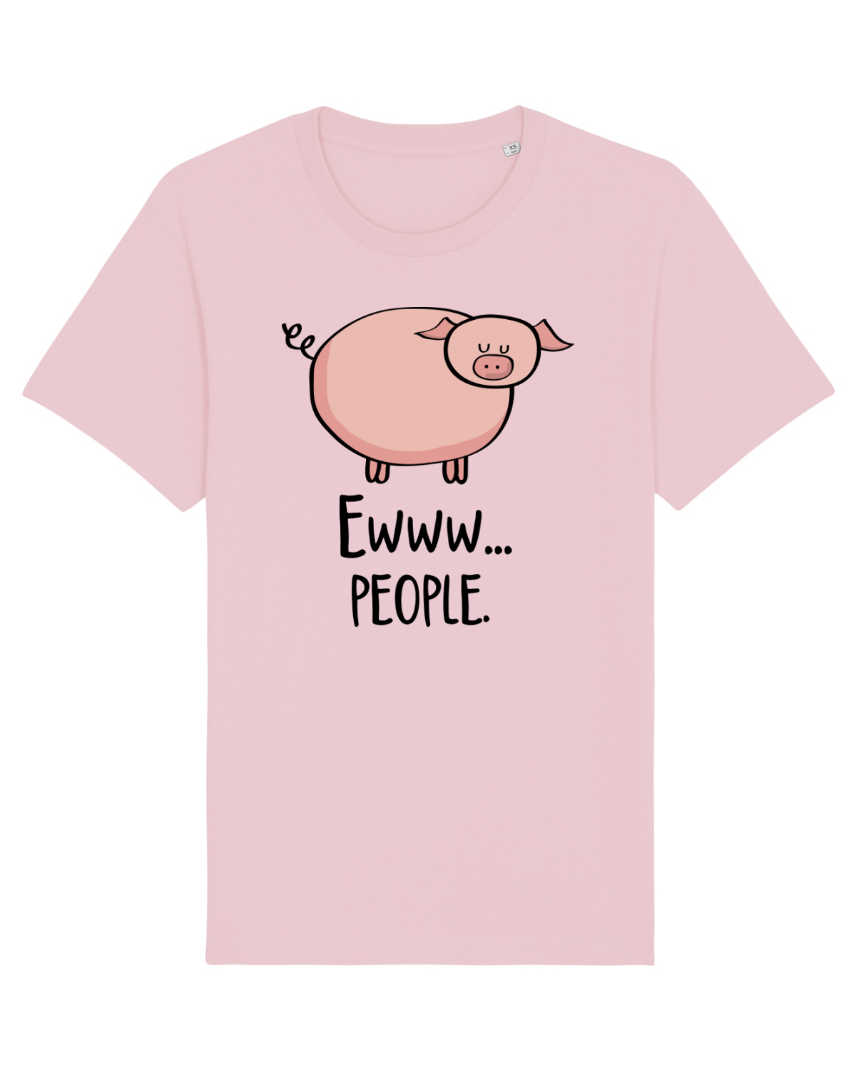 Tricou mânecă scurtă Unisex Rocker Cotton Pink
