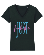 Just Fantastic Tricou mânecă scurtă guler V Damă Evoker