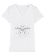Elements Tricou mânecă scurtă guler V Damă Evoker