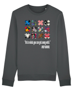 Andy Warhol art on white Bluză mânecă lungă Unisex Rise