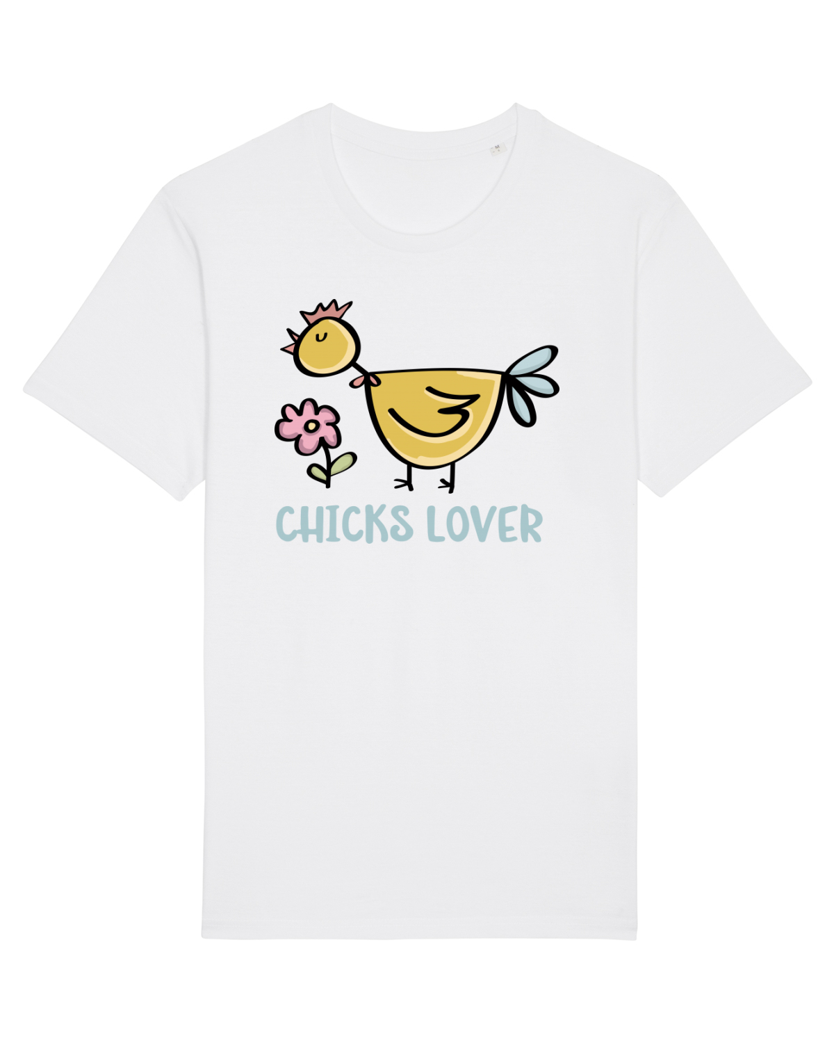 Tricou mânecă scurtă Unisex Rocker White