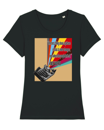 Andy Warhol quote Black