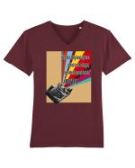 Andy Warhol quote Tricou mânecă scurtă guler V Bărbat Presenter