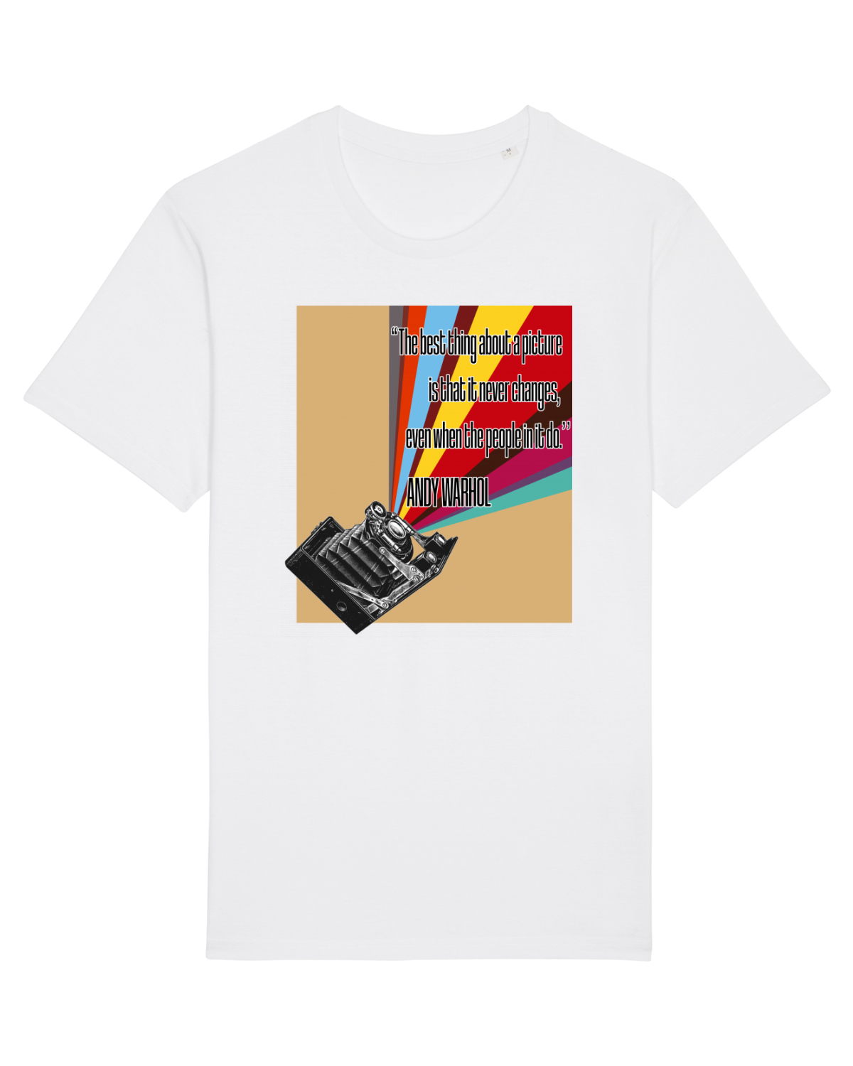 Tricou mânecă scurtă Unisex Rocker White