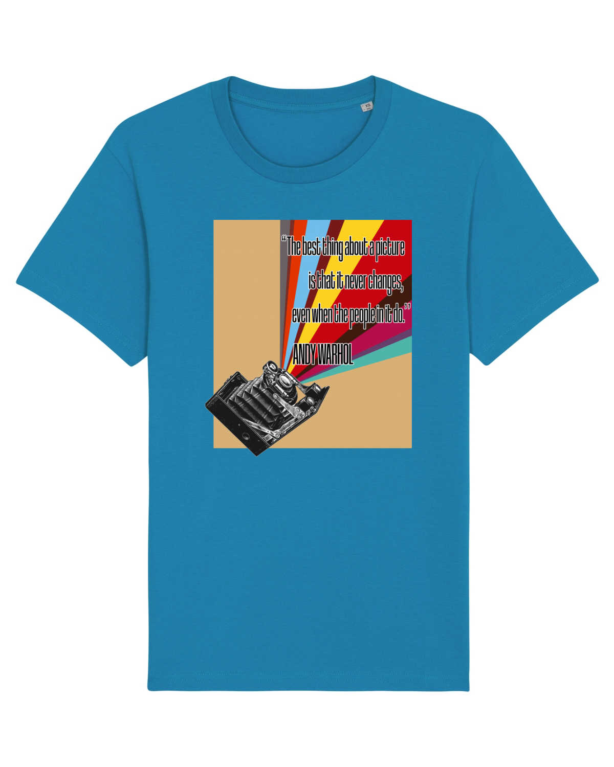 Tricou mânecă scurtă Unisex Rocker Azur