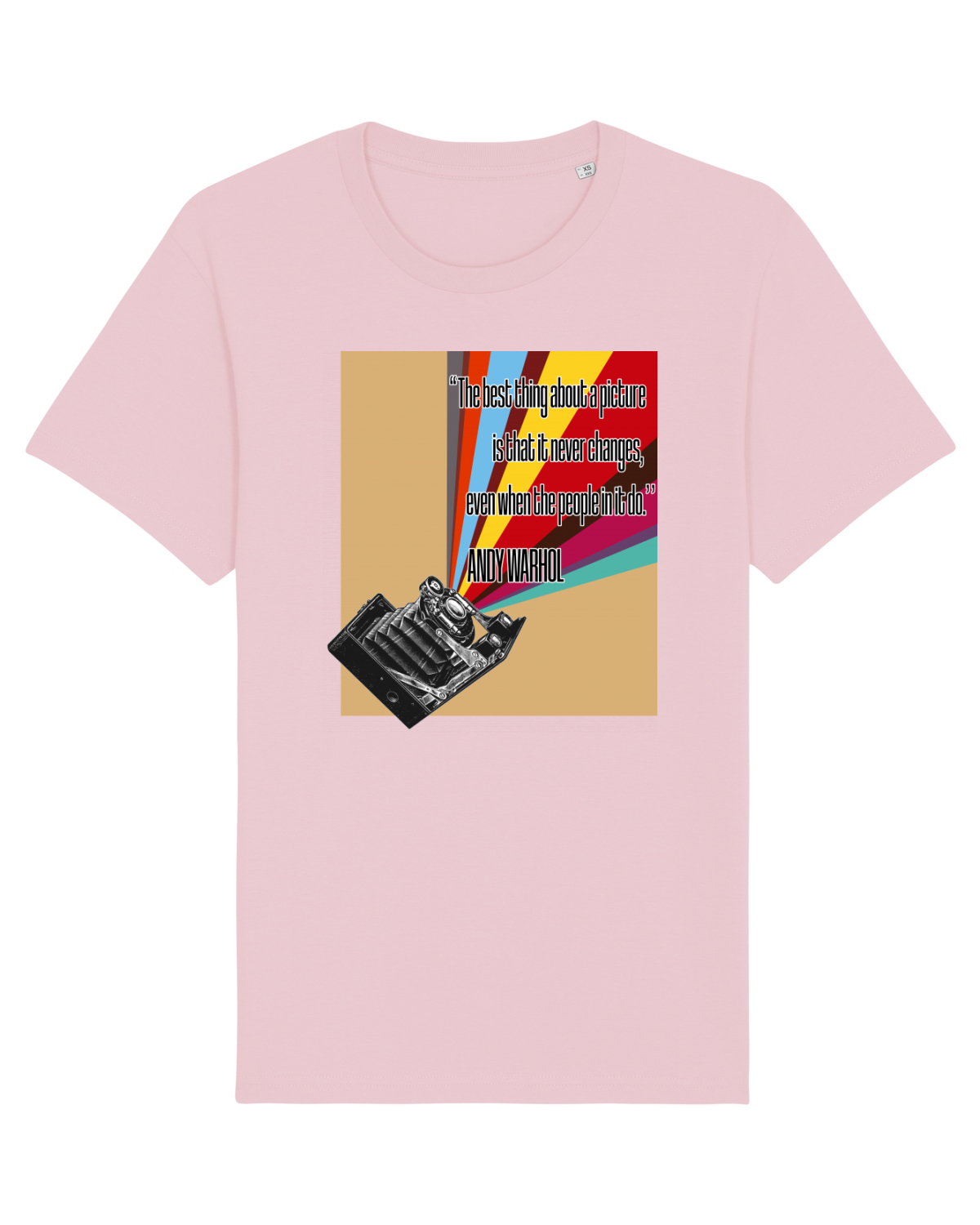 Tricou mânecă scurtă Unisex Rocker Cotton Pink