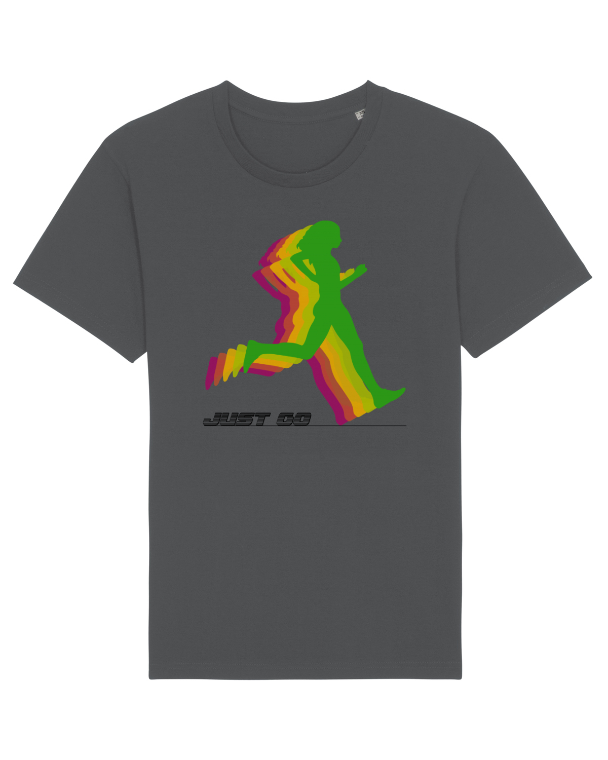 Tricou mânecă scurtă Unisex Rocker Anthracite