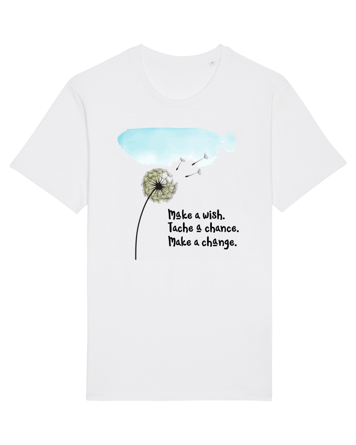 Tricou mânecă scurtă Unisex Rocker White