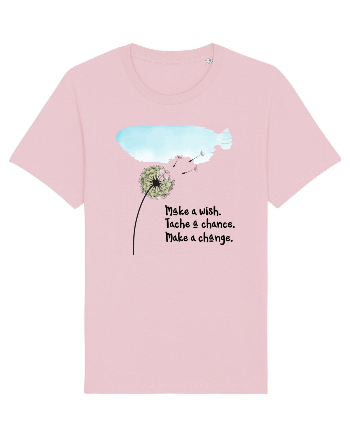 Tricou mânecă scurtă Unisex Rocker Cotton Pink