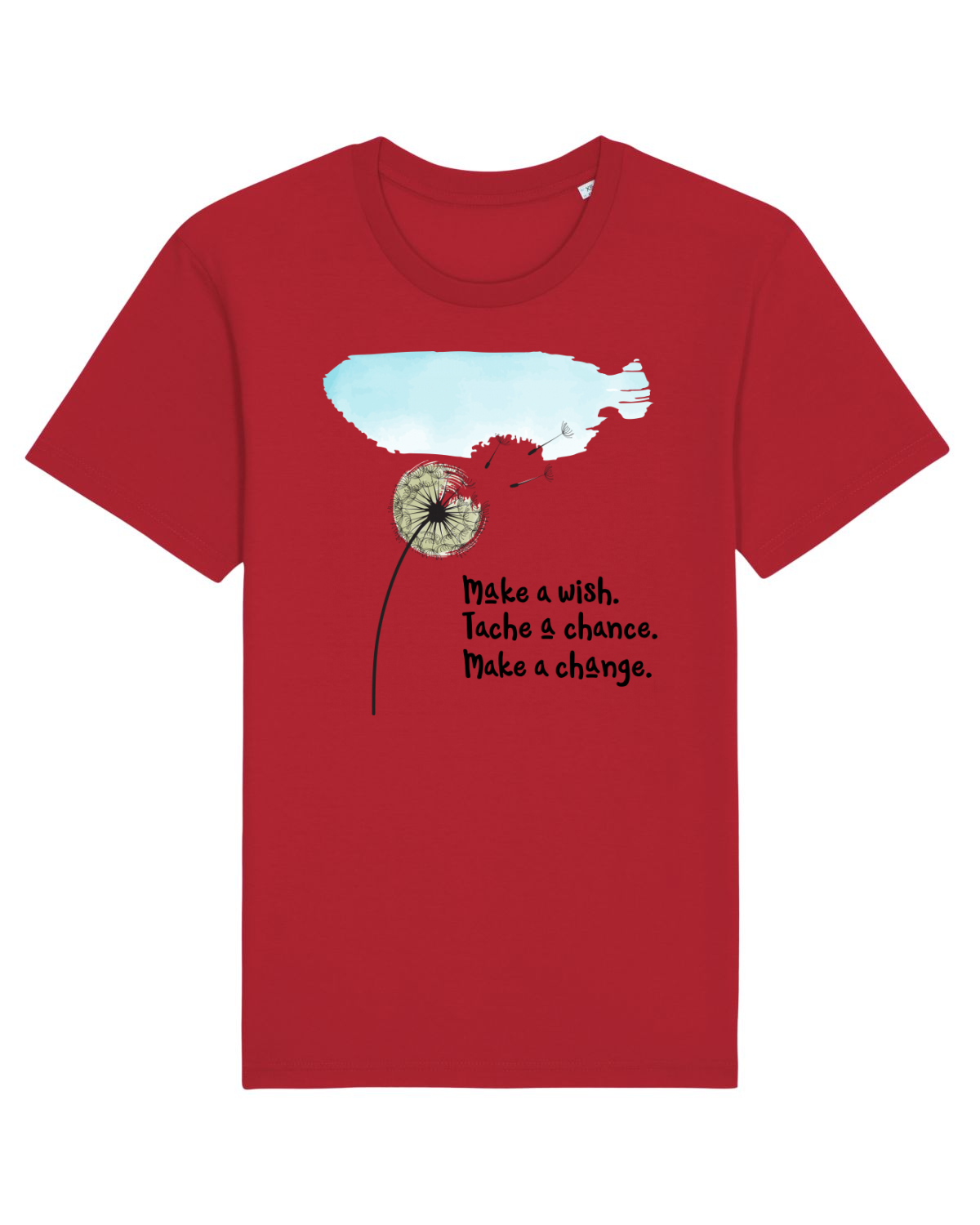 Tricou mânecă scurtă Unisex Rocker Red