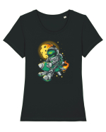 Hot Rod Tricou mânecă scurtă guler larg fitted Damă Expresser