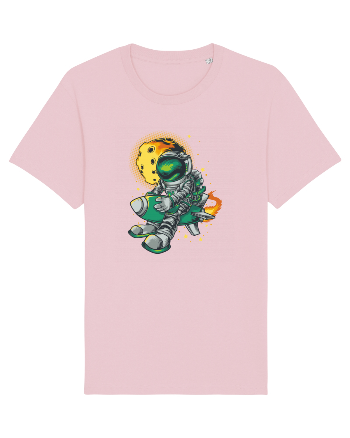 Tricou mânecă scurtă Unisex Rocker Cotton Pink