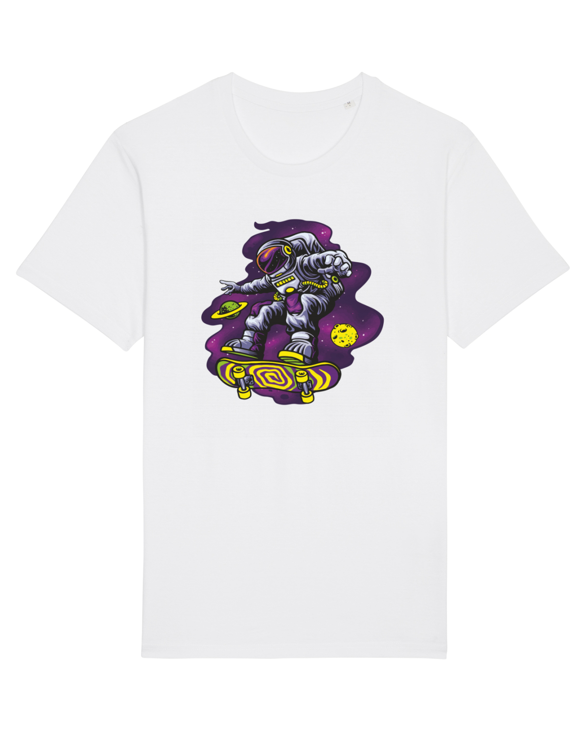 Tricou mânecă scurtă Unisex Rocker White