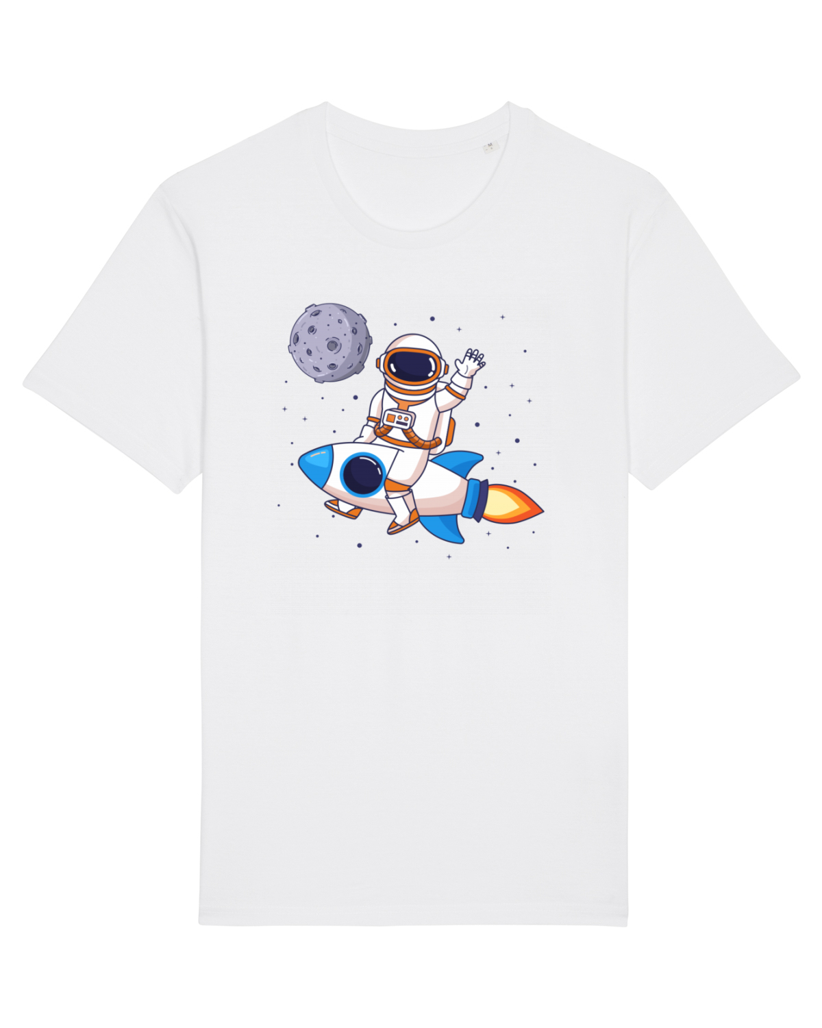 Tricou mânecă scurtă Unisex Rocker White