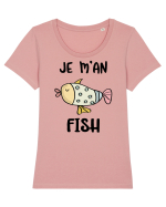 Tricou cu atitudine Tricou mânecă scurtă guler larg fitted Damă Expresser