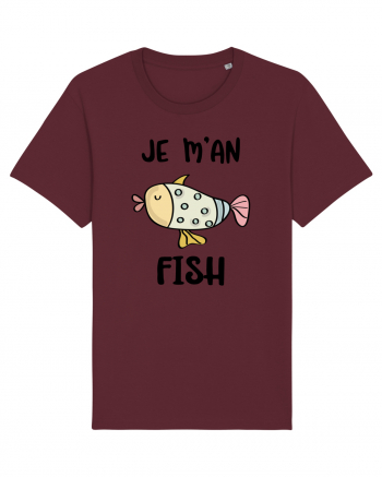 Tricou cu atitudine Burgundy