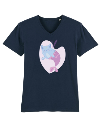 Mermaid Cat French Navy