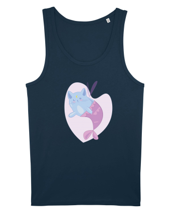 Mermaid Cat Navy