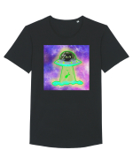 UFO CAT Tricou mânecă scurtă guler larg Bărbat Skater