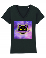 SATURN CAT Tricou mânecă scurtă guler V Damă Evoker