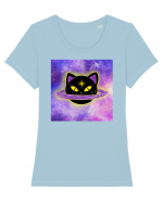 SATURN CAT Tricou mânecă scurtă guler larg fitted Damă Expresser