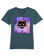 SATURN CAT Tricou mânecă scurtă guler V Bărbat Presenter