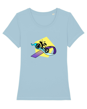 Motorcycle Sky Blue