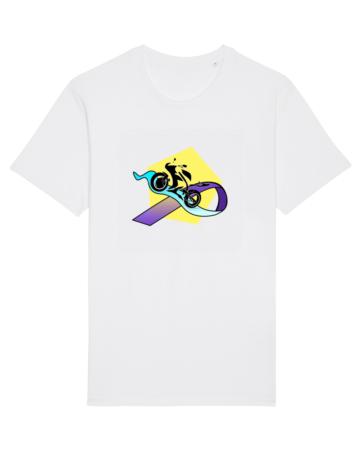 Tricou mânecă scurtă Unisex Rocker White