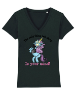 Unicorn  Tricou mânecă scurtă guler V Damă Evoker