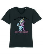 Unicorn  Tricou mânecă scurtă guler V Bărbat Presenter