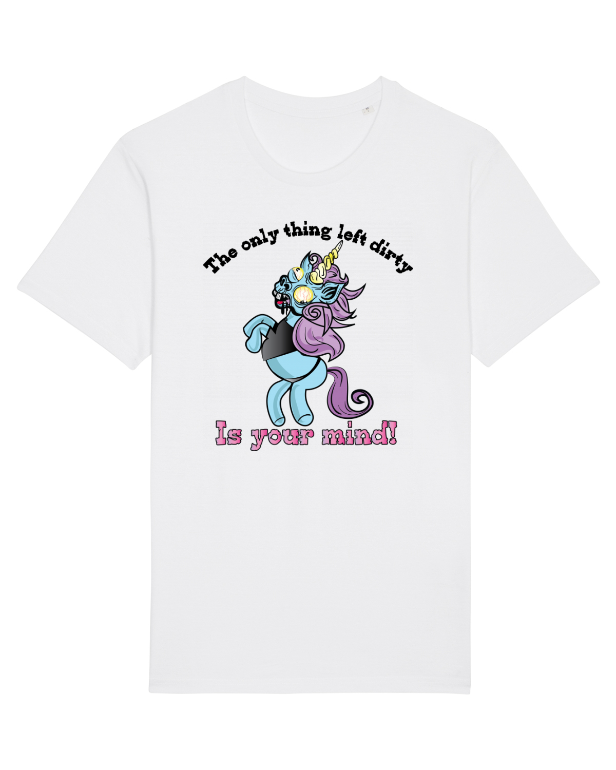 Tricou mânecă scurtă Unisex Rocker White