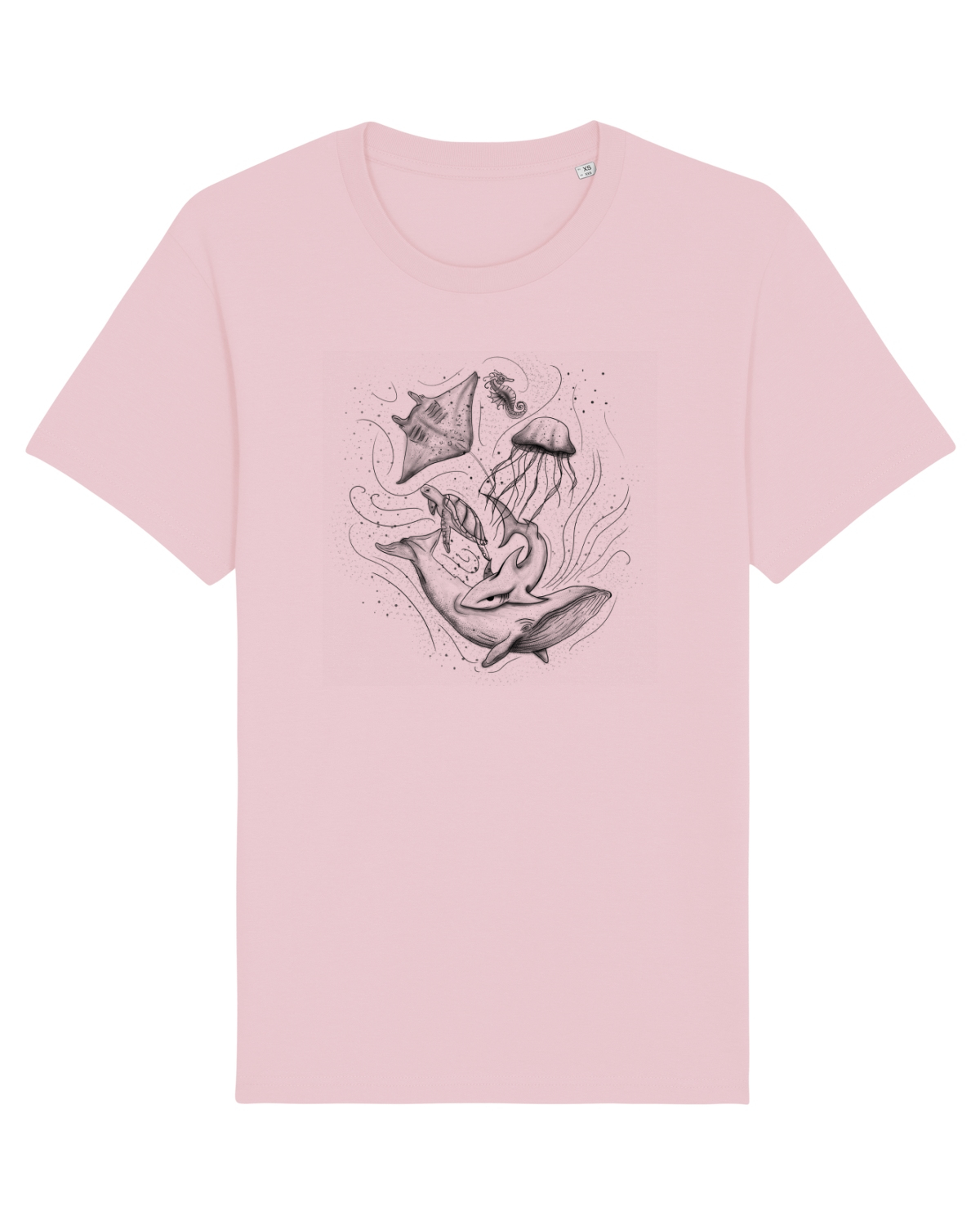 Tricou mânecă scurtă Unisex Rocker Cotton Pink