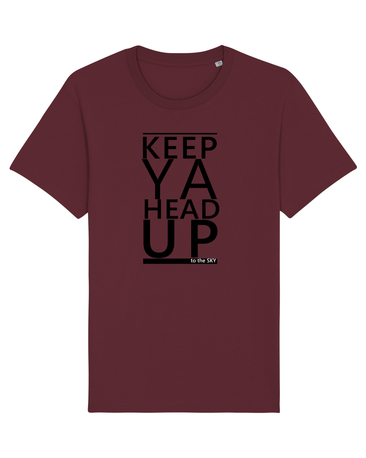 Tricou mânecă scurtă Unisex Rocker Burgundy