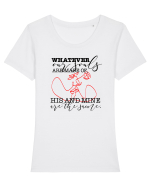 Our Souls are the same Tricou mânecă scurtă guler larg fitted Damă Expresser