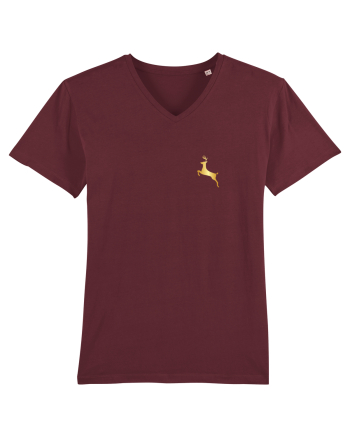 Gold Deer Burgundy