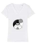 Fluffy CAT Tricou mânecă scurtă guler V Damă Evoker