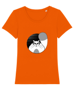 Fluffy CAT Tricou mânecă scurtă guler larg fitted Damă Expresser