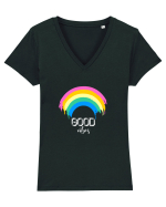 GoodVibes Tricou mânecă scurtă guler V Damă Evoker